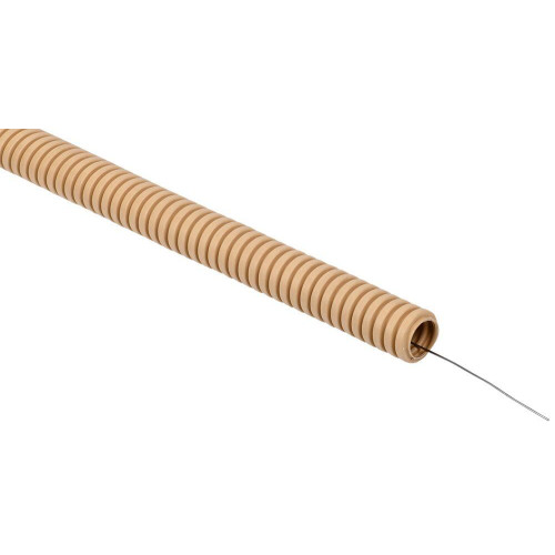 ELASTA Труба гофр. ПВХ d=20мм с зондом сосна (25м)